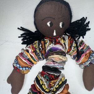 Yoyo Americana African Doll handmade toy 15 inches